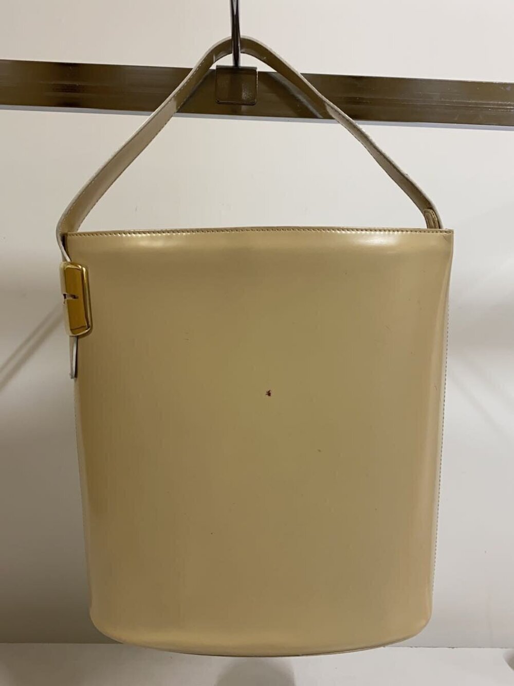 Prada Vitello leather shoulder bag Beige Brown